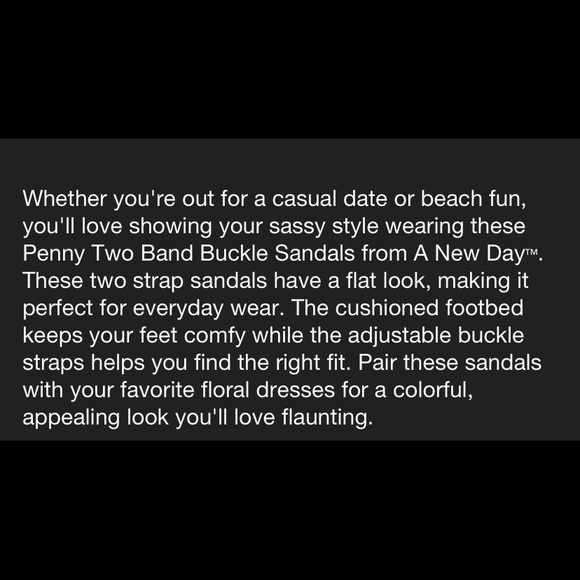 A New Day Penny Buckle Slides Sandal in Cream - Picture 7 of 8